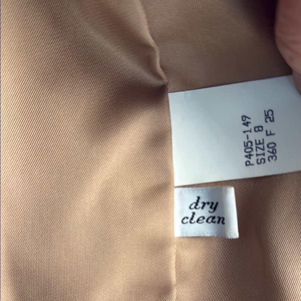 Pendleton Classic Tan Wool Blazer Petite Sz 8 - Picture 7 of 10